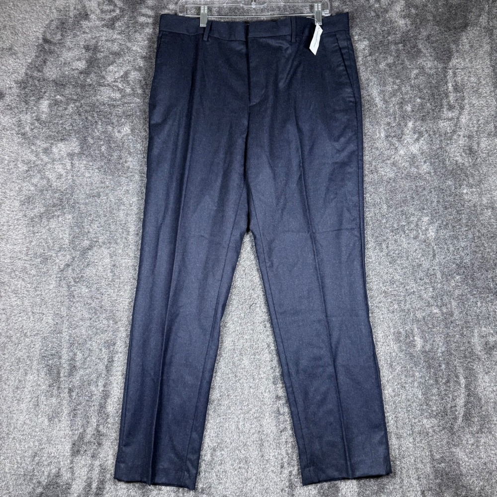Banana Republic VBC Vitale Barberis Canonico 120s Wool Pants NWT 33x30 Navy